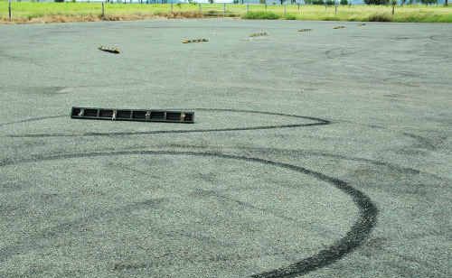 Hoons make their mark of disrespect at the Blackwater Cemetery despite council’s efforts to curb their behaviour. Hoons make their mark of disrespect at the Blackwater Cemetery despite council’s efforts to curb their behaviour.